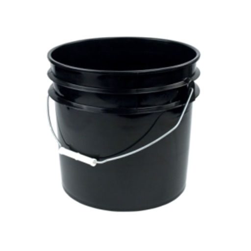 3 Gallon Black Plastic Bucket Image 1