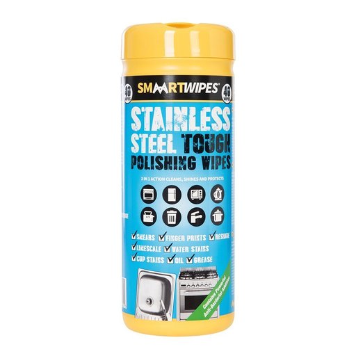 Stainless Steel Tough Polishing Wipes, 40 pcs Image 1