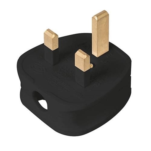 Fused Plug, 13A, Black Image 1