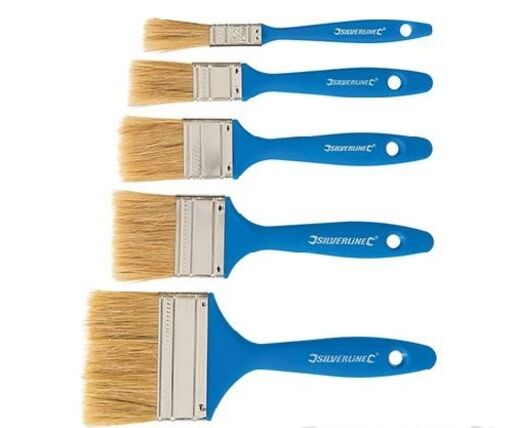 Disposable Paint Brush Set, 5pce Image 2