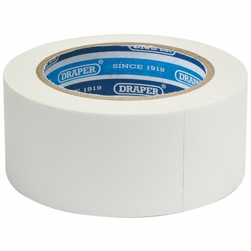 Draper Duct Tape Roll, 30m x 50mm, White Image 1