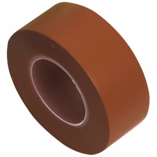 Draper Insulation Tape 10m x 19mm, Brown (Pack of 8) Image 2