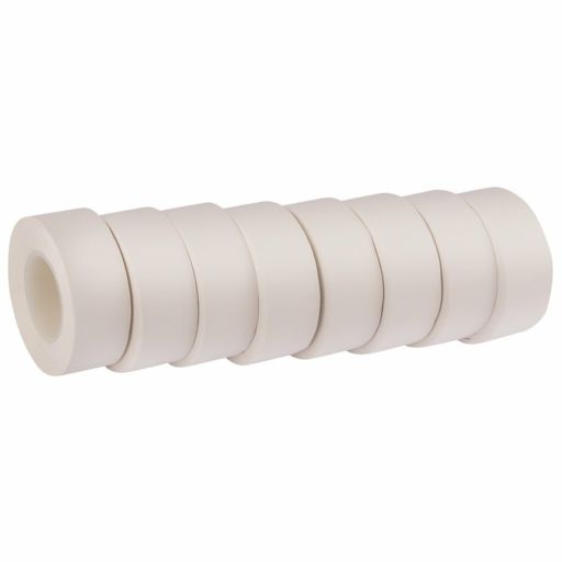 Draper Insulation Tape 10m x 19mm, White (Pack of 8) Image 1