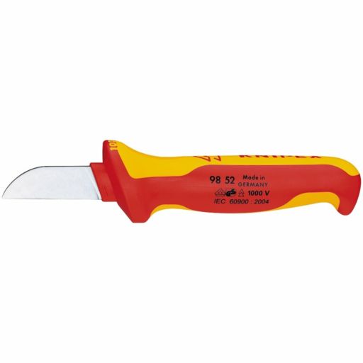 Draper Knipex 98 52 Fully Insulated Cable Knife, 180mm Image 1