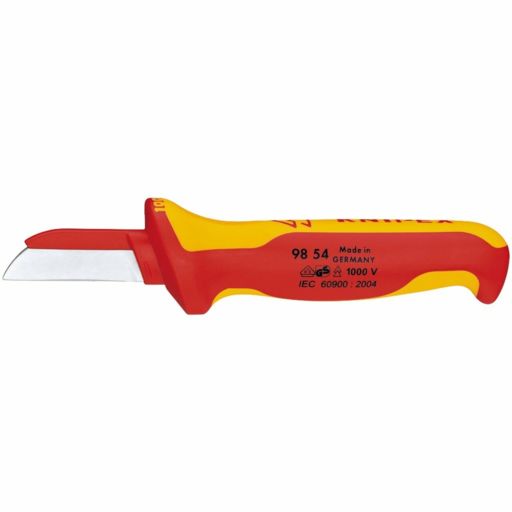 Draper Knipex 98 54 Fully Insulated Cable Knife, 180mm Image 1