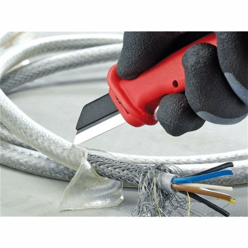 Draper Knipex 98 56 Fully Insulated Cable Knife, 185mm Image 2