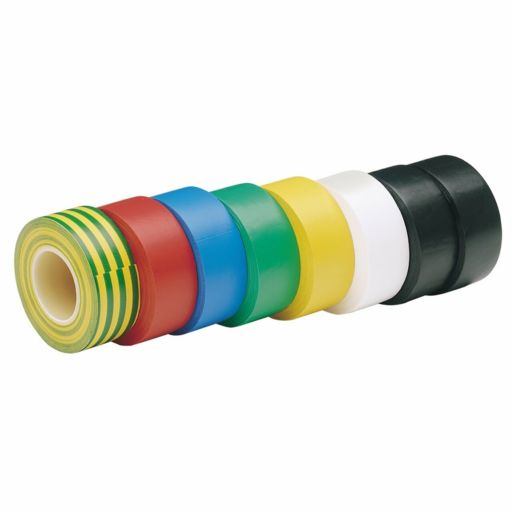 Draper Mixed Colours Insulation Tape 8 x 10m x 19mm Image 1