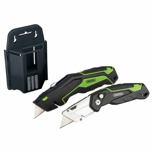 Draper Retractable and Folding Trimming Knife Set Image 2