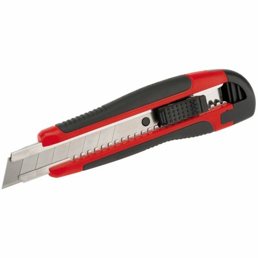 Draper Soft-Grip Retractable Trimming Knife, 18mm Image 1