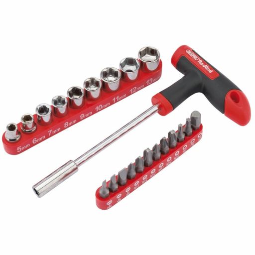 Draper T Handle Driver with Socket and Bits Set (22 Piece) Image 1