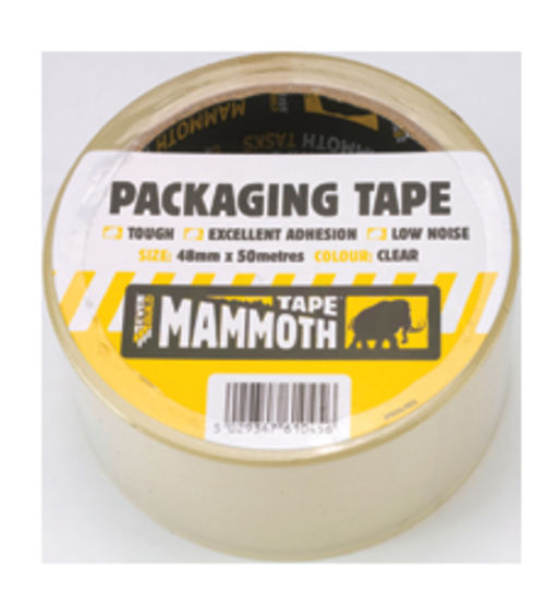 Everbuild Mammoth Packaging Tape, Clear, 48mm, 50m Image 1