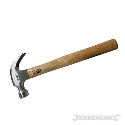 Silverline Hardwood Shaft Claw Hammer, 8 oz Image 1
