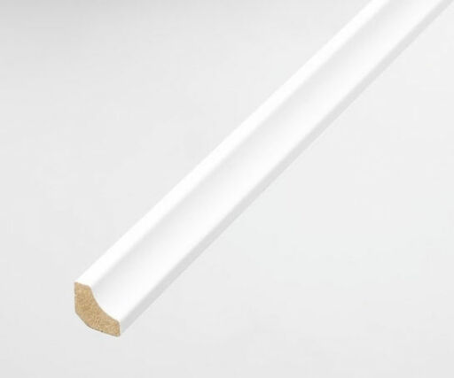HDF White Scotia Beading For Laminate Floors, 18x18mm, 2.4m Image 1