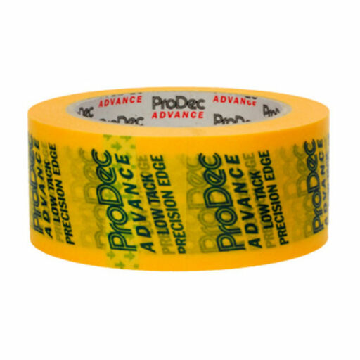 Low Tack Precision Masking Tape, Yellow, 48mm, 50m Image 1