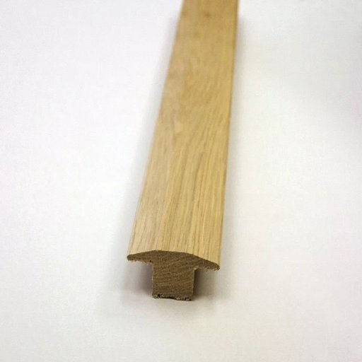 Unfinished Solid Oak T-Shaped Threshold, 20mm, 2.7 m Image 1