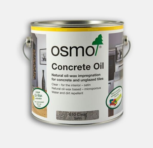 Osmo Concrete Oil, Clear Satin, 5ml Sample Image 1
