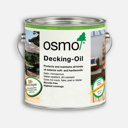 Osmo Decking Oil, Grey, 2.5L Image 1