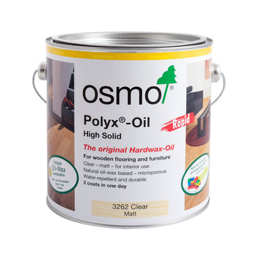 Osmo Polyx-Oil Hardwax-Oil, Rapid, Matt Finish, 2.5L Image 1