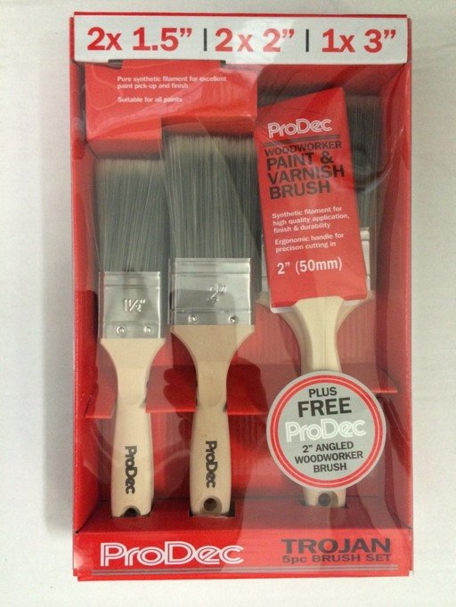 ProDec Trojan Brush Set, Premium Trade Quality, 6 pcs Image 1