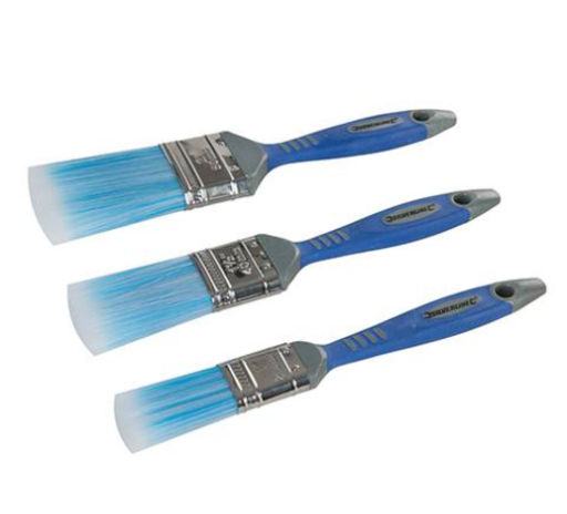 Silverline No-Loss Synthetic Paint Brush Set, 3 pcs Image 1