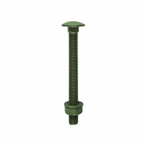 TIMco Carriage Bolts Hex Nuts & Form A Washers Dome Exterior Green 10.0x150mm Image 1