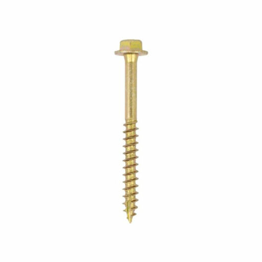 TIMco Solo Coach Screws - Hex Flange - Yellow 10.0x100mm Image 1