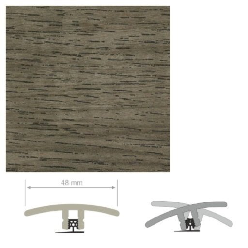 HDF Unistar Prestige Oak Threshold For Laminate Floors,  90 cm Image 2