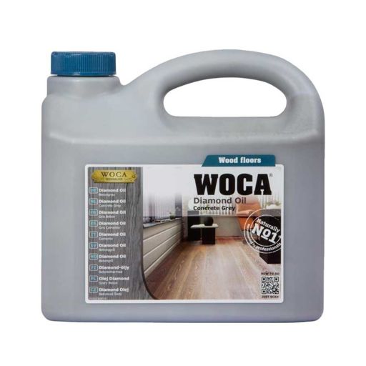 WOCA Diamond Oil, Concrete Grey, 2.5L Image 1