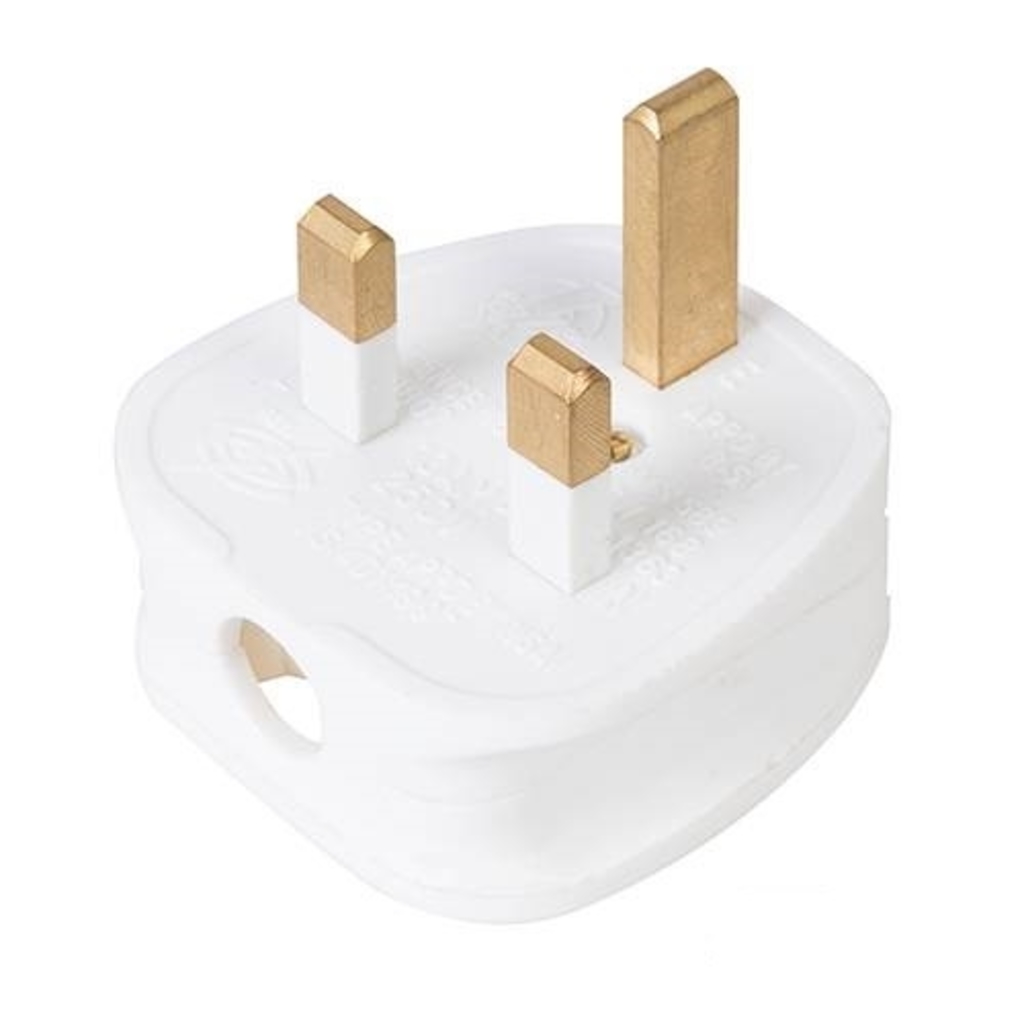Fused Plug, 13A, White Image 1