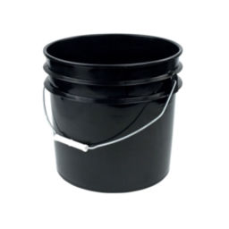3 Gallon Black Plastic Bucket