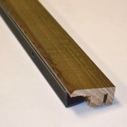 Solid Dark Oak End Profile Threshold, Lacquered, 90 cm