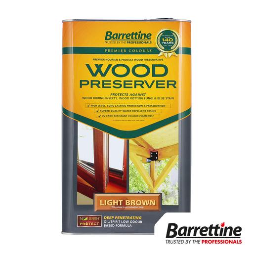TIMCO Wood Preserver - Light Brown (5L, Tin of 1)