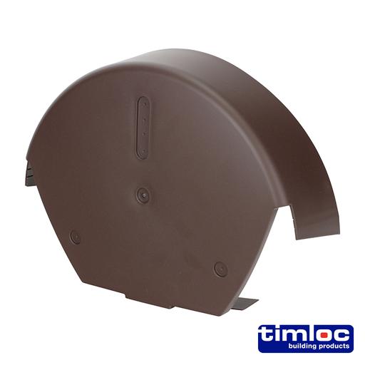 TIMCO Universal 1/2 Round Cap Brown (280 x 145, Bag of 1)
