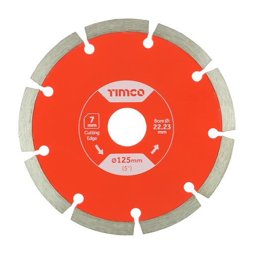 TIMCO Premium Diamond Blade Segmented (125 x 22.2, Box of 1)