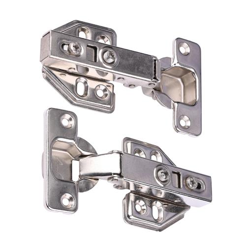 TIMCO Clip-On Cabinet Hinges - Nickel (90 Degree, TIMbag of 1)