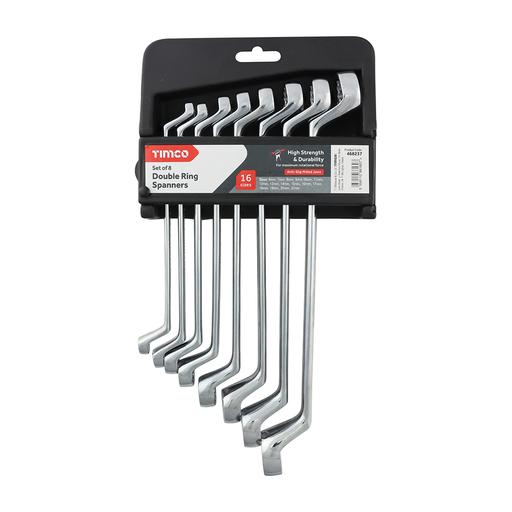 TIMCO Spanner Set - Double Ring (8pcs, Pack of 8)