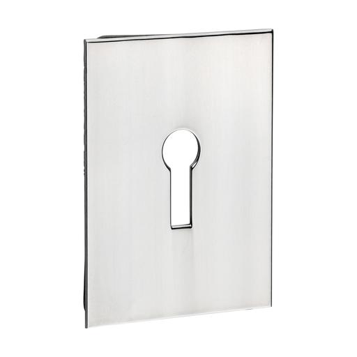 TIMCO Lock Profile Self-Adhesive Escutcheon - Oblong - Polished Stainless Steel (65 x 47, TIMpac of 1)