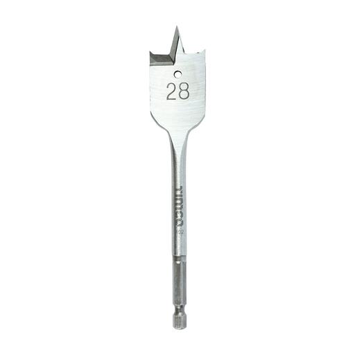 TIMCO Flat Wood Bit (28.0 x 152, Blister Pack of 1)
