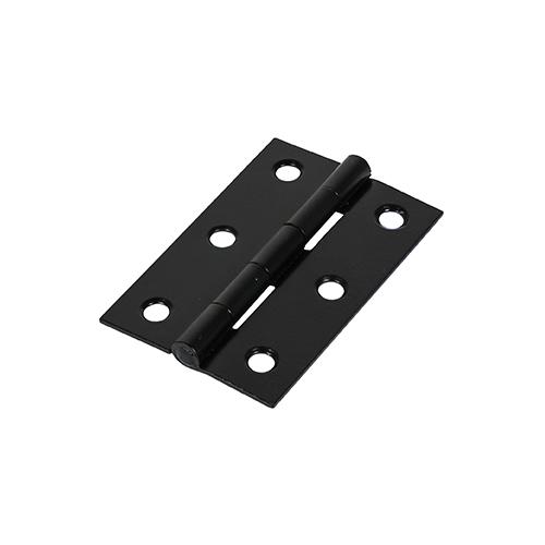 TIMCO Plain Butt Hinge - Fixed Pin (1838) - Black (75 x 50, Plain Bag of 1)