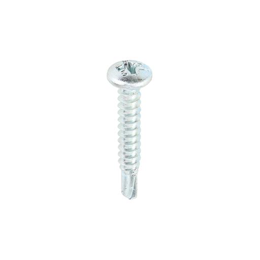 TIMCO Metal Construction Sheet & Stud Screws - PH - Pan - Self-Drilling - Zinc (8 x 1, Box of 1000)