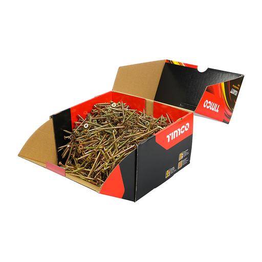 TIMCO Velocity Premium Multi-Use Screws - PZ - Double Countersunk - Yellow (5.0 x 70, Box of 1000)