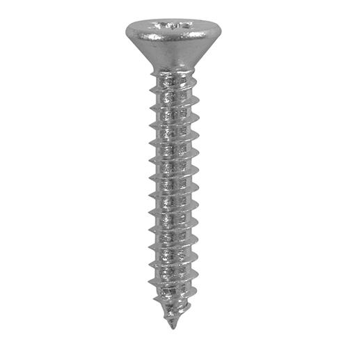 TIMCO Metal Tapping Screws - PZ - Countersunk - Self-Tapping - A2 Stainless Steel (2.9 x 19, Box of 200)