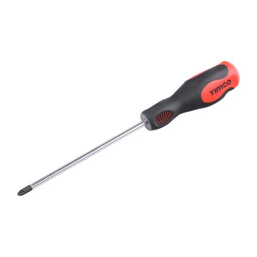 TIMCO Screwdriver - Pozi (PZ2 x 150mm, Clip of 1)