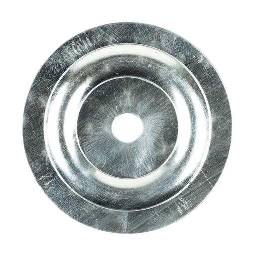TIMCO Large Metal Insulation Discs - Galvanised (70mm, Box of 100)