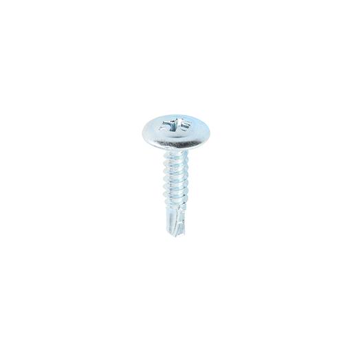 TIMCO Metal Construction Sheet & Framing Screws - PH - Wafer - Self-Drilling - Zinc (4.2 x 19, Box of 1000)