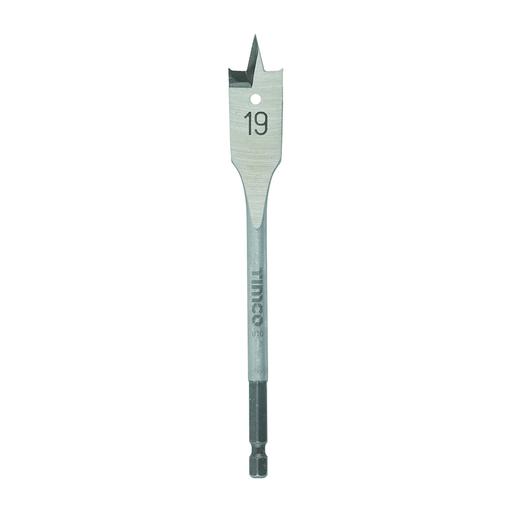 TIMCO Flat Wood Bit (19.0 x 152, Blister Pack of 1)