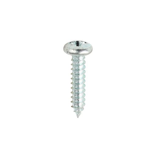 TIMCO Self-Tapping Screws - PZ - Pan - Zinc (10 x 1, Box of 200)