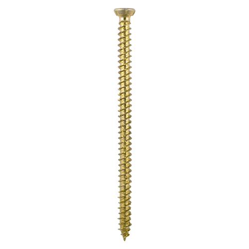 TIMCO Concrete Screws - TX - Flat Countersunk - Yellow (7.5 x 80, TIMpac of 5)