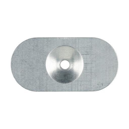 TIMCO Metal Oval Stress Plate - Galvanised (82 x 40, Box of 50)