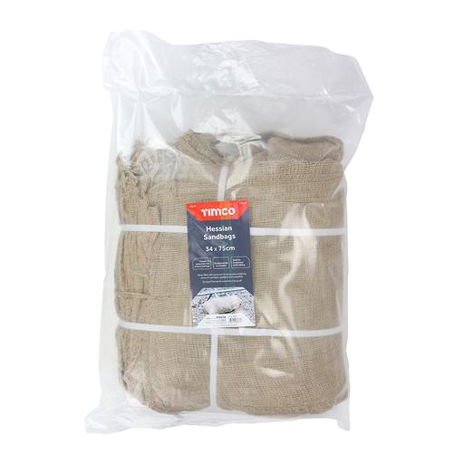 TIMCO Hessian Sandbags - Natural (34 x 75cm, Bag of 50)